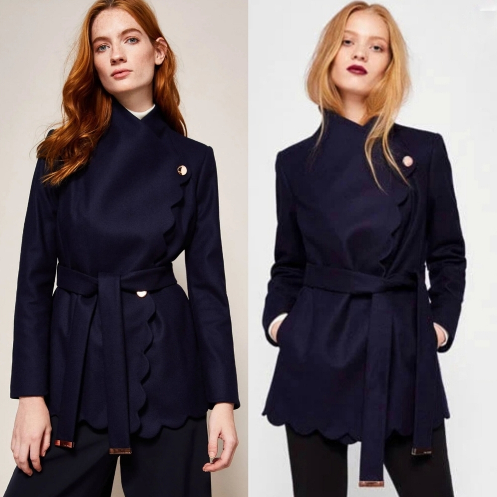 💙🟦 TED BAKER wool and Cashmere coat